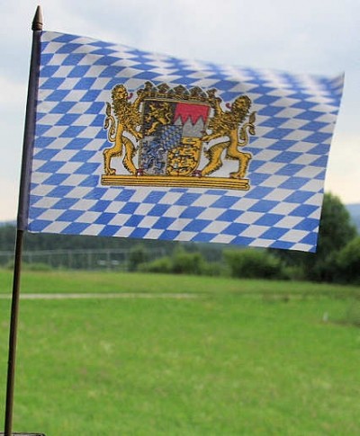 Stockflagge Bayern 15x23cm