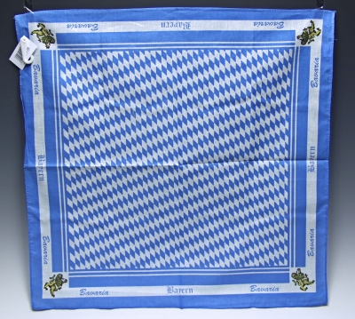 bayrisch Löwe Set 2 x Nikituch Schnupftuch Halstuch Baumwolle bayrischblau 